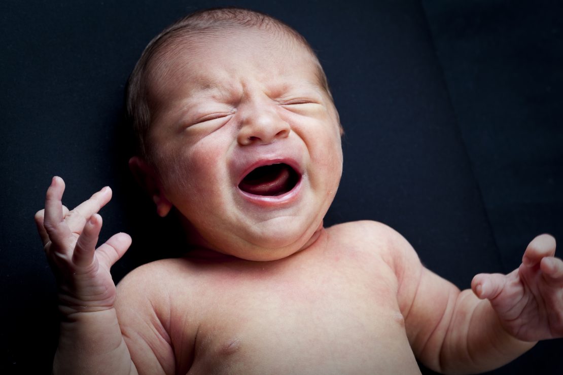 a crying baby