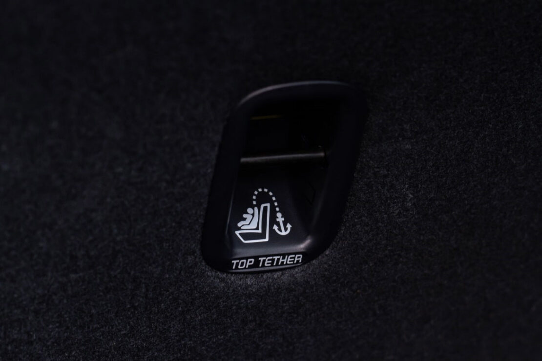 The Universal Anchorage System tether in a vehicle